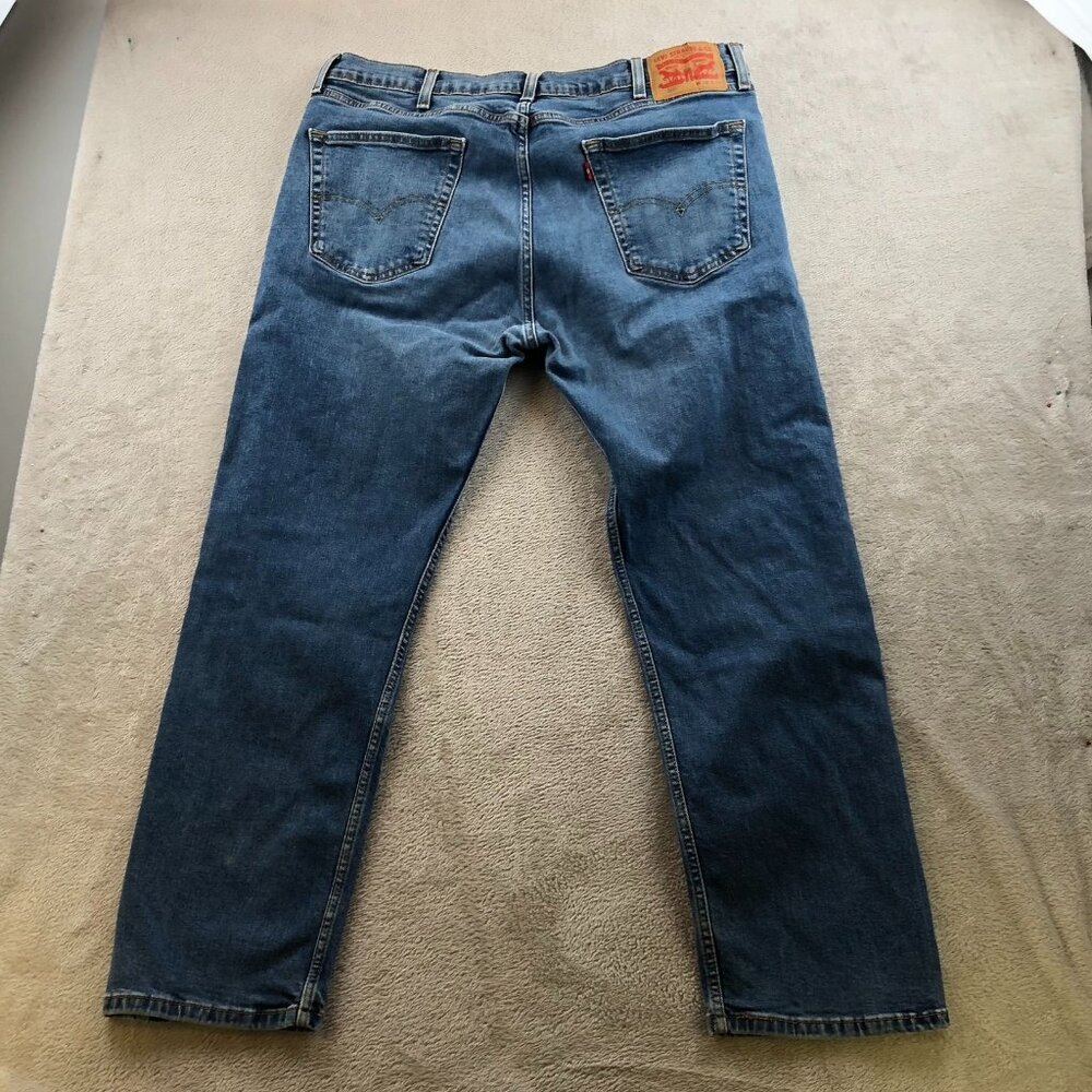 Levis Mens 505 Jeans 38x30 Straight Leg Classic Casual Denim Relaxed Fit Blue - Picture 12 of 12